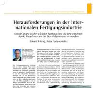 Challenges in the International Manufacturing Industry